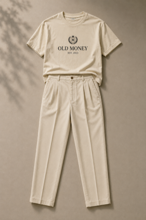 HOME Men's Old Money Premium T-Shirt & Pants Co-Ord Set